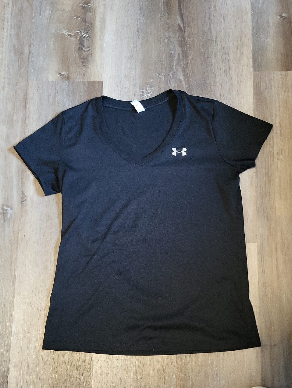 Under Armour Black V-Neck Short Sleeve Performance Tee